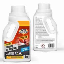 NO PEST Ameisenbekämpfungspulver 1 kg Vorder und Rückseite der Verpackung